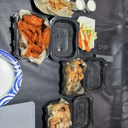 Wingstop - What I received! Definitely not 200 worth of food.