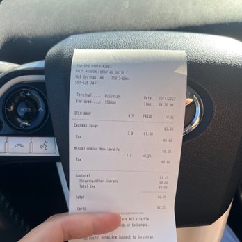 The UPS Store - Receipt of proof. I needed two express packs and two address folders. - Shipping Centers Near Me - Hot Springs, Arkansas The UPS Store - Receipt of proof. I needed two express packs and two address folders. - Shipping Centers Near Me - Hot Springs, Arkansas
