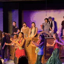Canyon Theatre Guild - Me on stage (eyepatch guy)