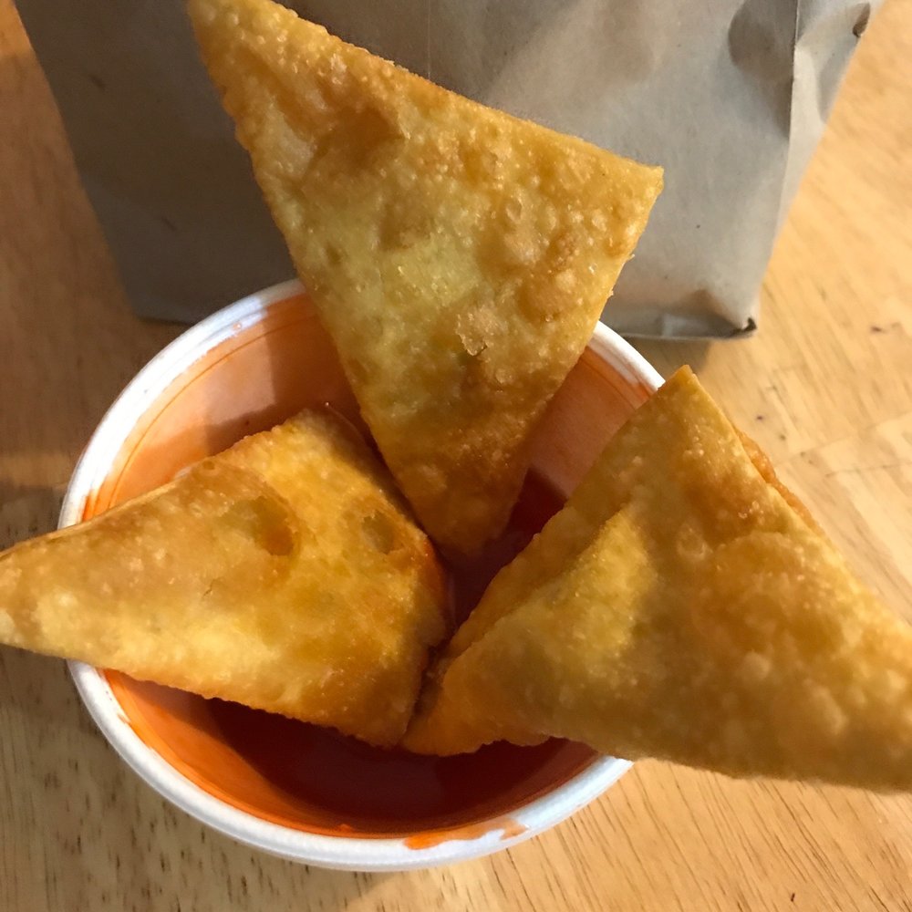 This was the crab Rangoon someone raves about on Williamsburg recommendations. I can't.