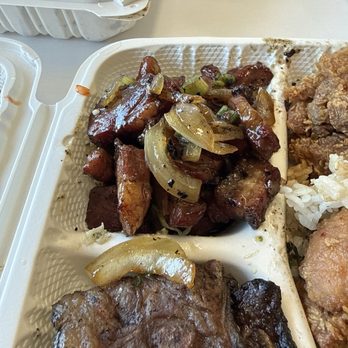Hana Hou Kitchen - Left overs. Main point is the smoke meat center of pic. - Hawaiian Near Me - St. George, Utah Hana Hou Kitchen - Left overs. Main point is the smoke meat center of pic. - Hawaiian Near Me - St. George, Utah