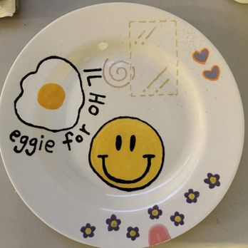 Color Me Mine - Glazed brekkie plate w/out brekkie food - Paint-Your-Own Pottery Near Me - Valencia, California Color Me Mine - Glazed brekkie plate w/out brekkie food - Paint-Your-Own Pottery Near Me - Valencia, California