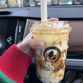 Boba Bliss - Creme brulee pearl latte - Bubble Tea Near Me - Dublin, California