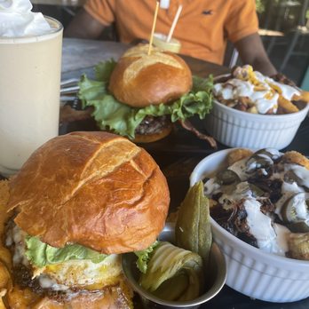 The Foodie Cafe - The Foodie Cheese Burger, housemade pickles, and Loaded Tots - Burgers Near Me - Chico, California The Foodie Cafe - The Foodie Cheese Burger, housemade pickles, and Loaded Tots - Burgers Near Me - Chico, California