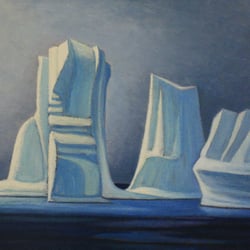 Masters Gallery - Lawren Harris, "Icebergs, Smith Sound II"