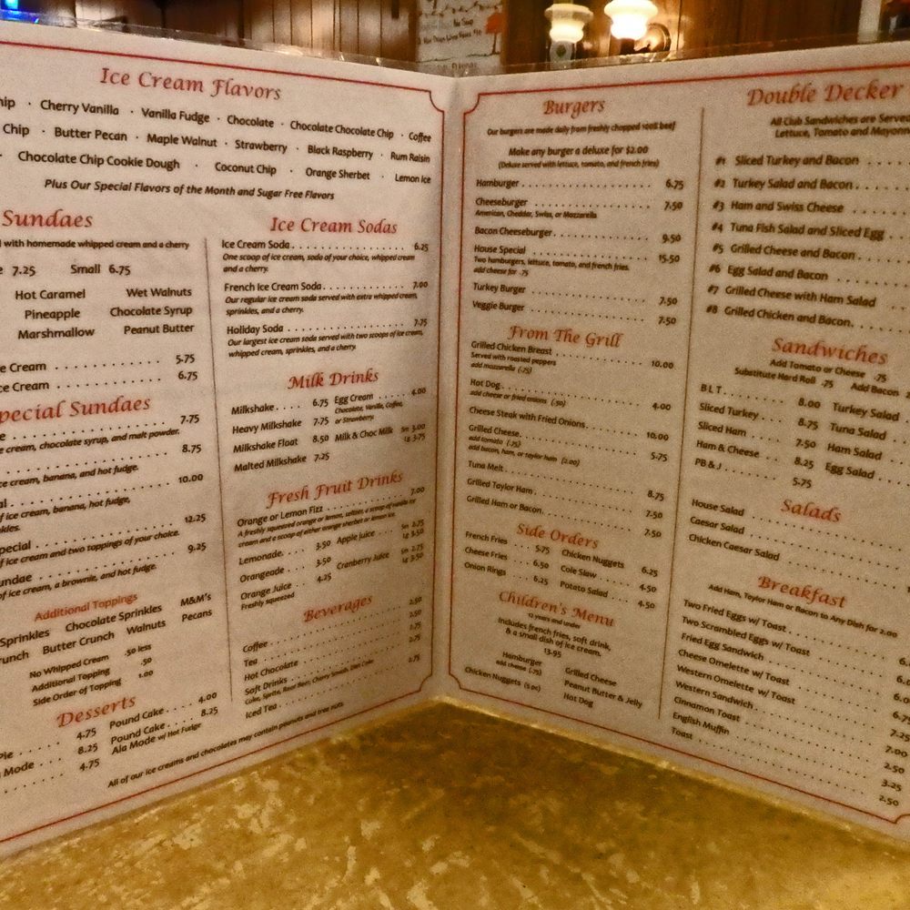 Holsten's - Menu - Candy Stores Near Me - Bloomfield, New Jersey