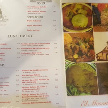El Meson De San Agustin - Menu - Mexican Near Me - Laredo, Texas El Meson De San Agustin - Menu - Mexican Near Me - Laredo, Texas