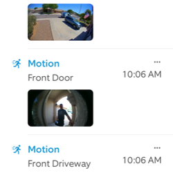 His arrival time in the house