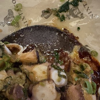 Nixtaco - Octopus (pulpo) taco with grease on the side. - Mexican Near Me - Folsom, California