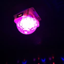 TJ King Karaoke - Ceiling Disco light meant to make karaoke feel "authentic"