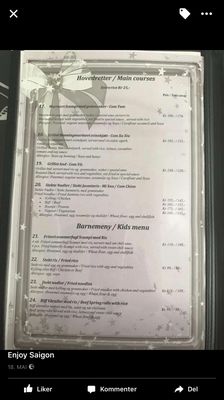 Menu photo 2 Enjoy Saigon Restaurant Bergen, 12