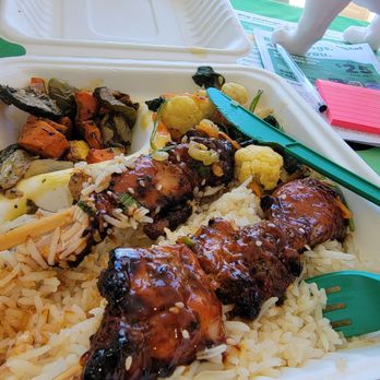 Cafe Meridian & Catering - And again, the skewers... Im gon turn into one - New American Near Me - Durham, North Carolina