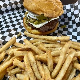 Cream Cheese and Olive Burger Cream Cheese and Olive Burger
