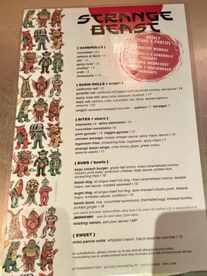 Menu photo 2 Strange Beast Ventura, CA Menu photo 2 Strange Beast Ventura, CA