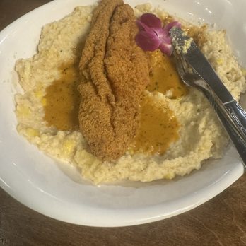 Brunch Room Bistro - Fried catfish and grits - Breakfast & Brunch Near Me - Forney, Texas