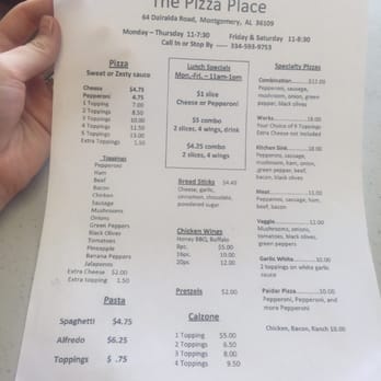 The Pizza Place - Pizza Near Me - Montgomery, Alabama The Pizza Place - Pizza Near Me - Montgomery, Alabama