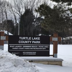 Turtle Lake County Park - Sign at main entrance