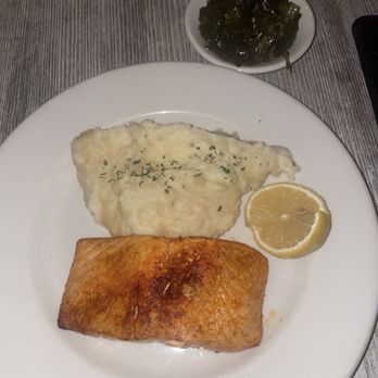 Bare Bones Steakhouse - Salmon with Mashed Potatoes 9/10 - Steakhouses Near Me - Buford, Georgia Bare Bones Steakhouse - Salmon with Mashed Potatoes 9/10 - Steakhouses Near Me - Buford, Georgia