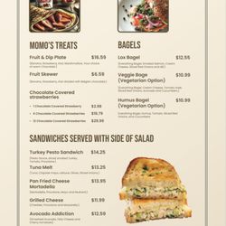 Momos Cafe - Menu