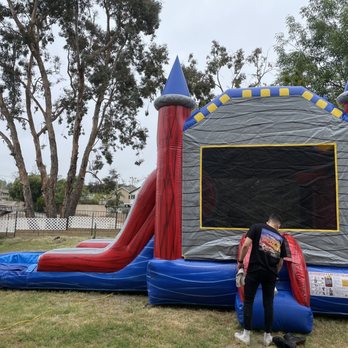 Cal Jump - All American Fun Water Combo inflatable - Bounce House Rentals Near Me - Laguna Hills, California Cal Jump - All American Fun Water Combo inflatable - Bounce House Rentals Near Me - Laguna Hills, California