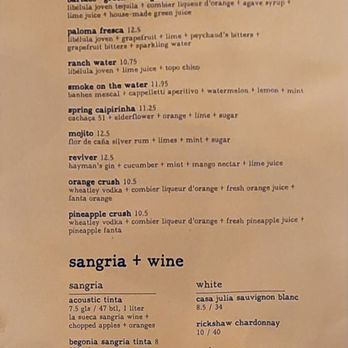 Bartaco Mt Vernon - Drink menu - Tacos Near Me - Washington, DC, District of Columbia