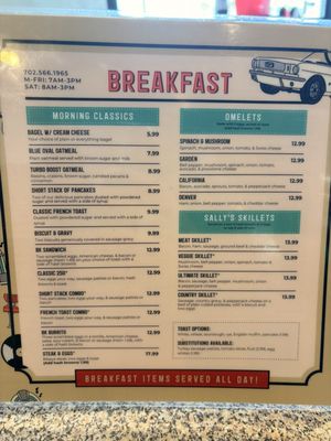 Menu photo 7 Mustang Sally's Diner Henderson, NV