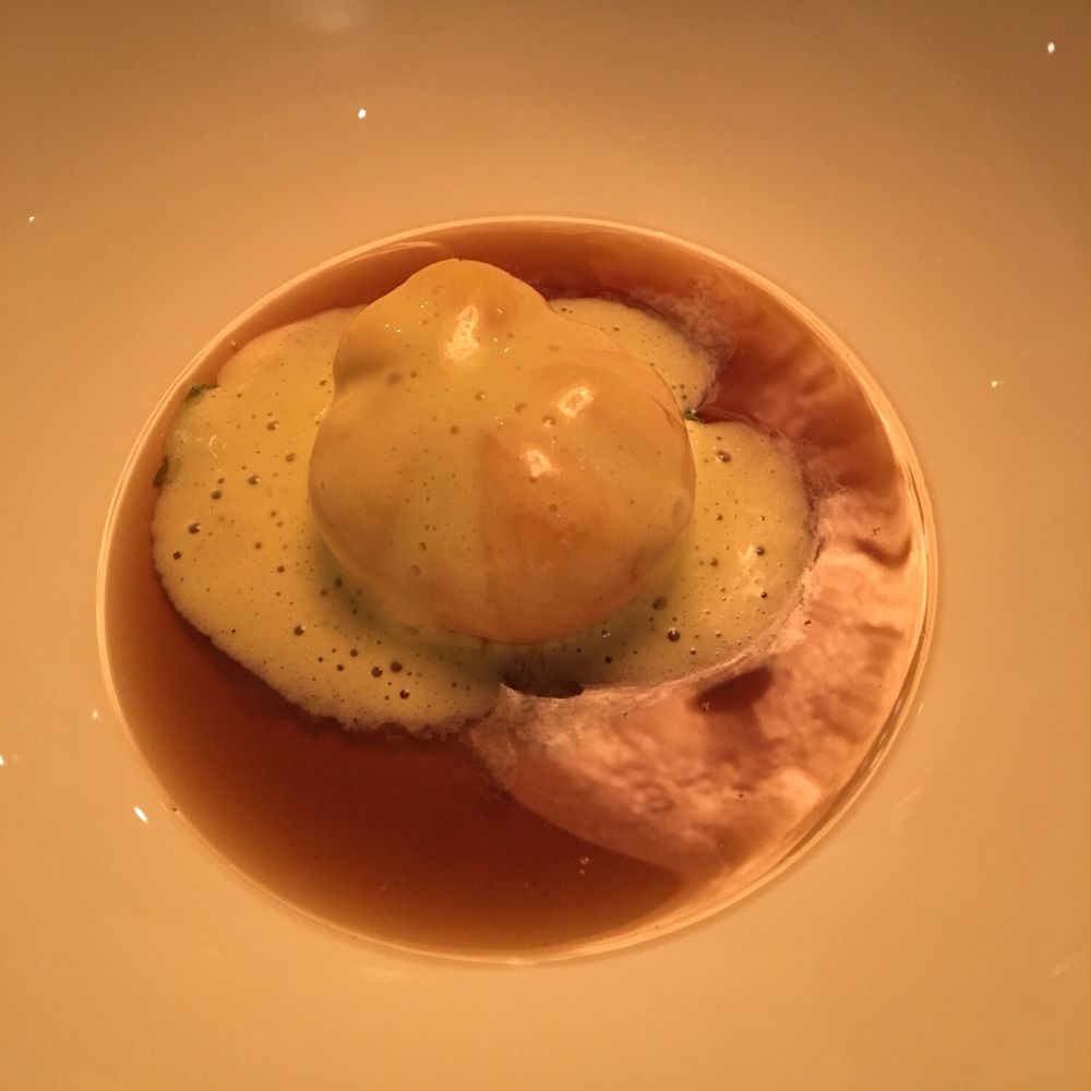 Antoine - Lobster wrapped in aerated bread with the au jus  Good dish - Restaurants Near Me - Paris, 75
