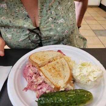 Katz Deli - Ruben sandwich, pickle and cole slaw. - Delis Near Me - Charlotte, North Carolina Katz Deli - Ruben sandwich, pickle and cole slaw. - Delis Near Me - Charlotte, North Carolina