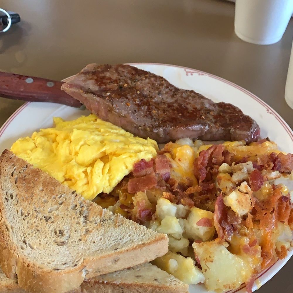 Gracie's Kitchen - Steak & eggs with loaded hash browns - Breakfast & Brunch Near Me - Solvay, New York Gracie's Kitchen - Steak & eggs with loaded hash browns - Breakfast & Brunch Near Me - Solvay, New York
