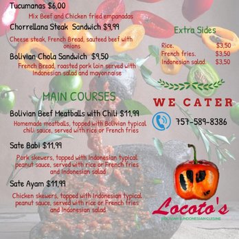 Locotos - a menu for a mexican restaurant - Food Trucks Near Me Locotos - a menu for a mexican restaurant - Food Trucks Near Me