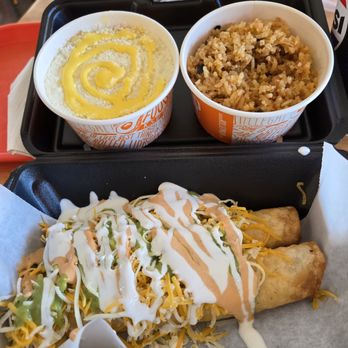 Roll Em Up Taquitos - Two-Roll Combo, with Rice and Corn - Mexican Near Me - Palm Desert, California