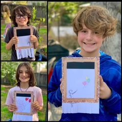Art Spark - Banksy inspired colored pencil drawings!