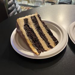 Salted Caramel Cake Slice