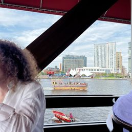 Inner harbor view from our table. Inner harbor view from our table.