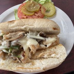 Buttermilk Cafe - Chicken O'Philly sandwich - I was hungry and took two bites before I snapped the pic