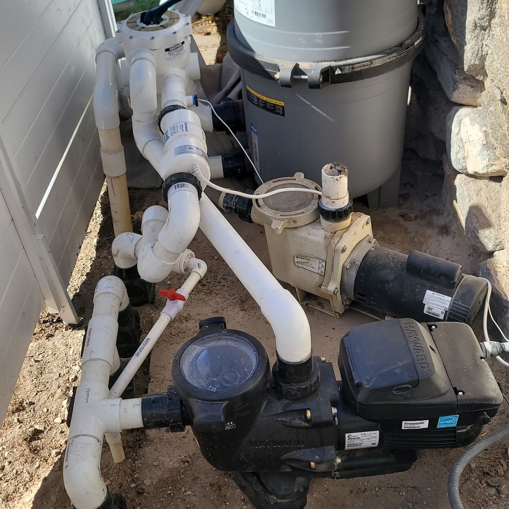 JaY's Blue Water - PVC redone. Old pump out, new pump in! - Pool Cleaners Near Me - El Paso, Texas JaY's Blue Water - PVC redone. Old pump out, new pump in! - Pool Cleaners Near Me - El Paso, Texas