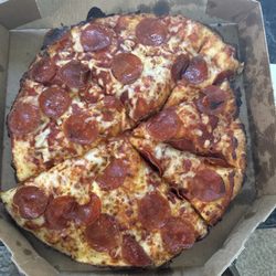 Destroyed pizza