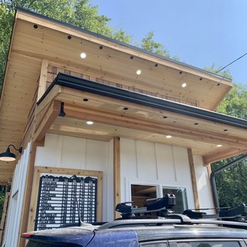 Cornerstone Coffee - a car parked outside of a building - Coffee & Tea Near Me - Belfair, Washington