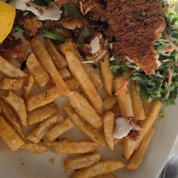 Fish and chips 90% bread