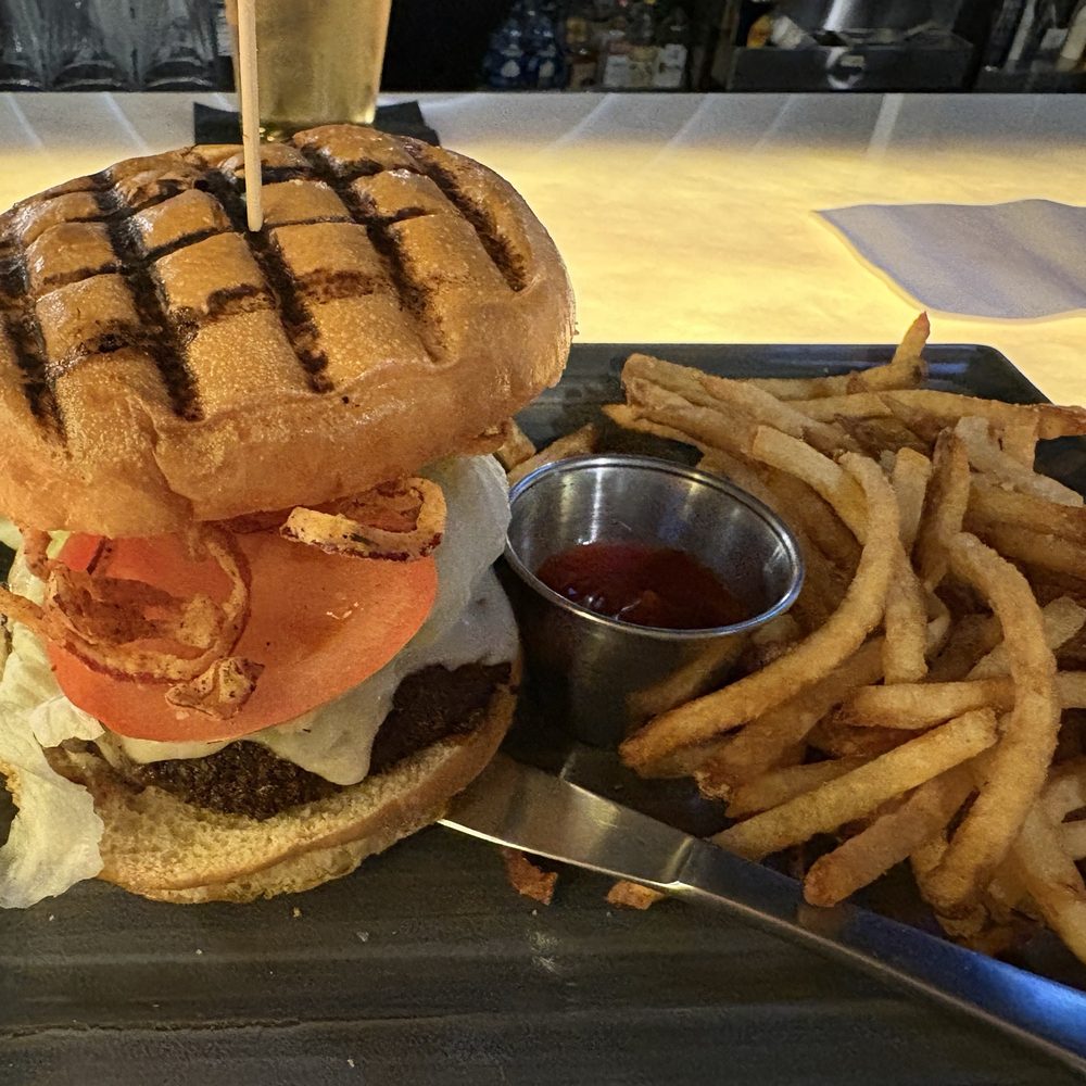 Blackened burger