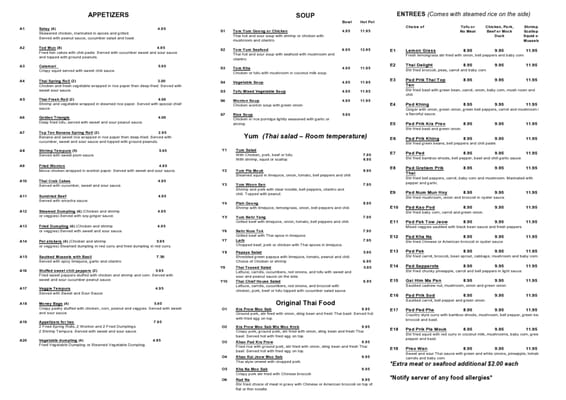 Menu photo 7 Thai Top Ten Richmond, VA Menu photo 7 Thai Top Ten Richmond, VA