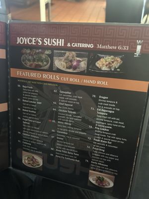 Menu photo 5 Joyce's Sushi Palm Springs, CA