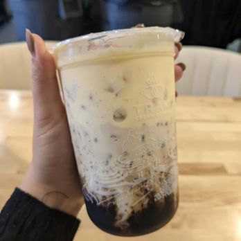 Tram Cream Coffee 2 - Filled completely with ice :/ chewed ice and jelly with each sip - Coffee & Tea Near Me - San Jose, California