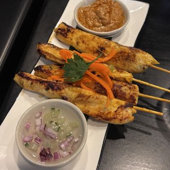 Lert Ros Thai food - Chicken Satay - Thai Near Me - Brooklyn, New York