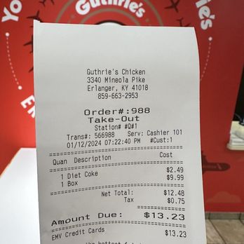 Guthrie's Chicken - Box Combo $9.99 1/12/2024 - Chicken Shop Near Me - Erlanger, Kentucky Guthrie's Chicken - Box Combo $9.99 1/12/2024 - Chicken Shop Near Me - Erlanger, Kentucky