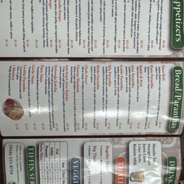 A la carte menu and beverages