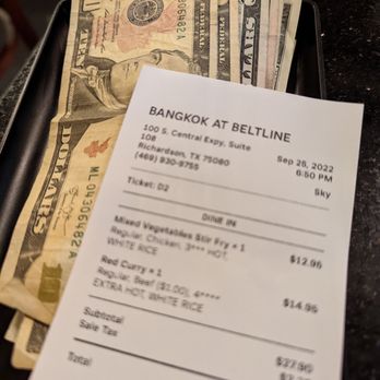 Bangkok At Beltline - They Take cash!!! - Thai Near Me - Richardson, Texas Bangkok At Beltline - They Take cash!!! - Thai Near Me - Richardson, Texas