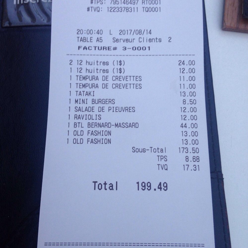 La Bêtise - Not cheap - only come for the dollar oysters - Tapas Bars Near Me - Montreal, Quebec