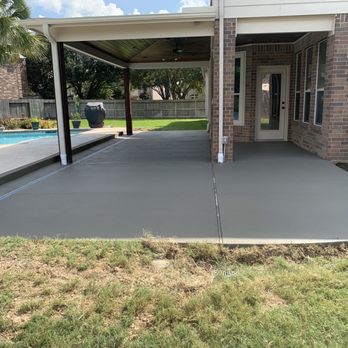 Concrete By Dunlap - Fresh poured patio - Masonry/Concrete Near Me - Spring, Texas Concrete By Dunlap - Fresh poured patio - Masonry/Concrete Near Me - Spring, Texas