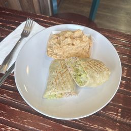 Fabulous, chickpea, tuna, wrap, and spicy potato salad Fabulous, chickpea, tuna, wrap, and spicy potato salad